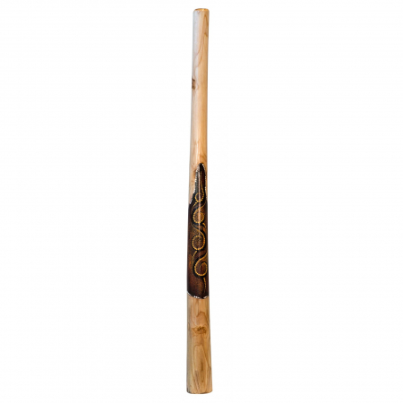 Didgeridoo din lemn de tec, Instrument Muzical Traditional, 1.3m [4]
