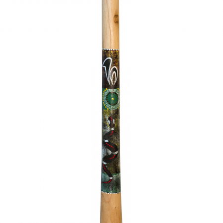Didgeridoo din lemn de tec, Instrument Muzical Traditional, 1.3m [2]