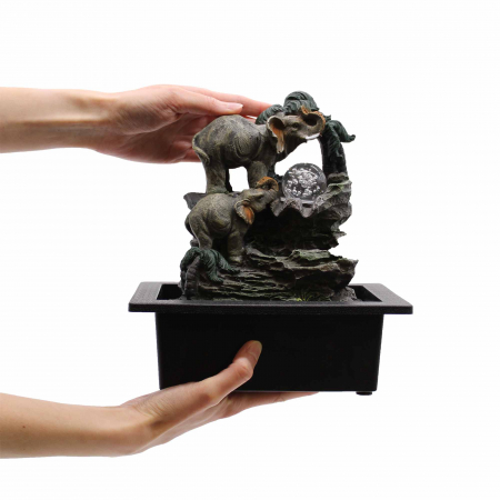 Fantana Zen - Familie de Elefanti, 30 cm [1]