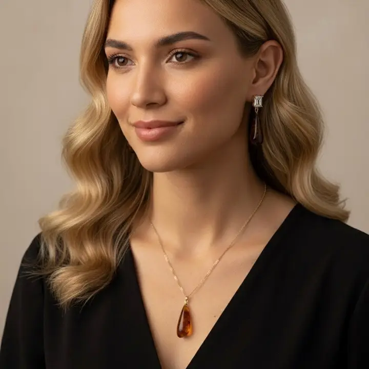 Amber Horizon Colier cu Efect Chihlimbar [1]