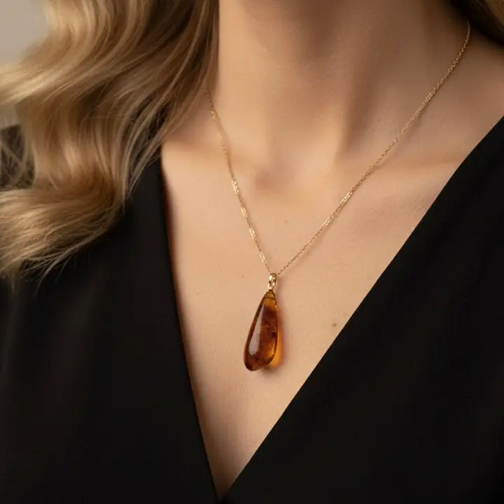 Amber Horizon Colier cu Efect Chihlimbar [2]