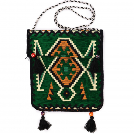 Cadouri pentru Femei - Geanta de Festival, Kilim Messenger, Verde