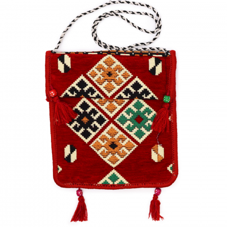Cadouri pentru Femei - Geanta de Festival, Kilim Messenger, Rosu