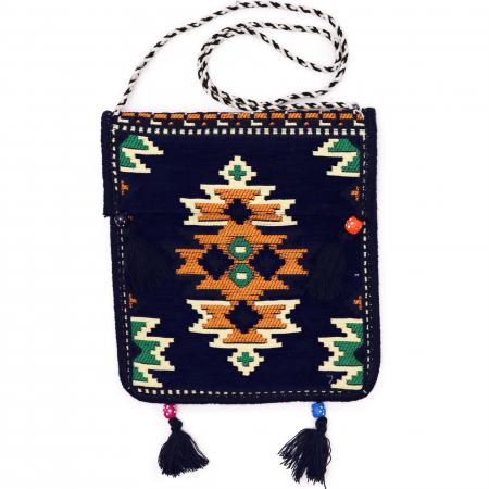 Cadouri pentru Femei - Geanta de Festival, Kilim Messenger, Albastru