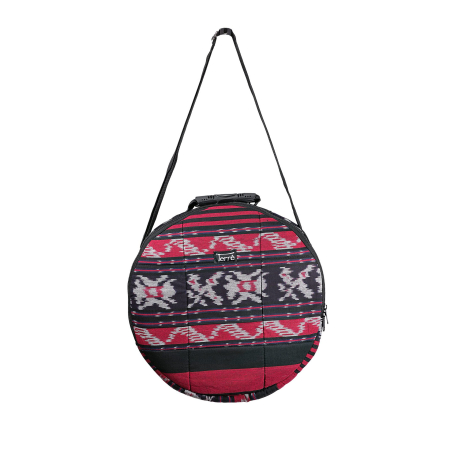 SPIRITUALITATE - Geanta pentru toba samanica IKAT 40cm Rosu