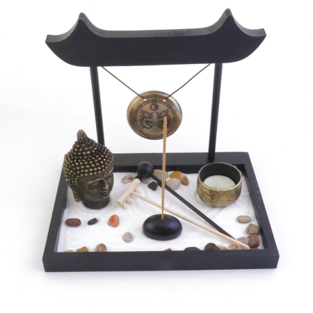 DECORATIUNI - Gradina Zen 22 x 16 x 23 cm cu Buda Gautama