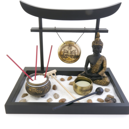 Buddha - Gradina Zen Templu 22 x 16 x 18 cm cu Buda Gautama