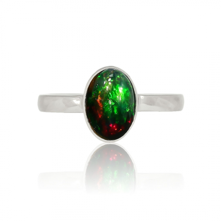 Inele - Inel Opal Negru Chalama - Argint 925 - M01