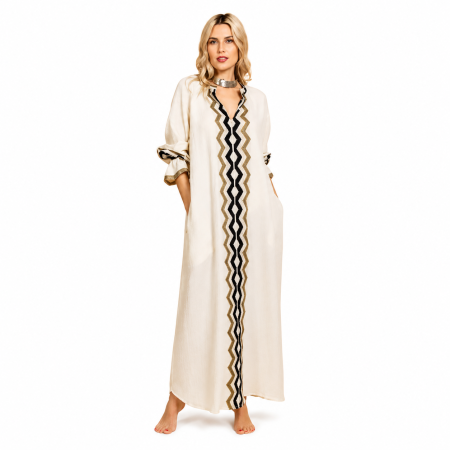 Rochii/ Kaftan - Rochie Greece bumbac jacquard S/M