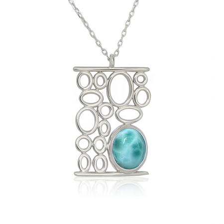 Coliere - Colier Larimar - Argint 925