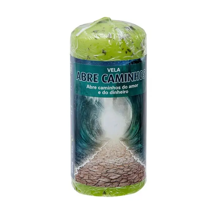 Lumanari cu intentie - Lumânare cu plante pentru deschiderea drumurilor 6 x 14 cm