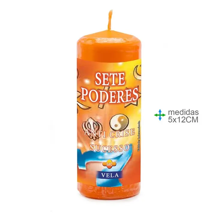 Lumanari ritualice - Lumanare Ritualica 7 Puteri 12 x 4,5 cm, 120 g