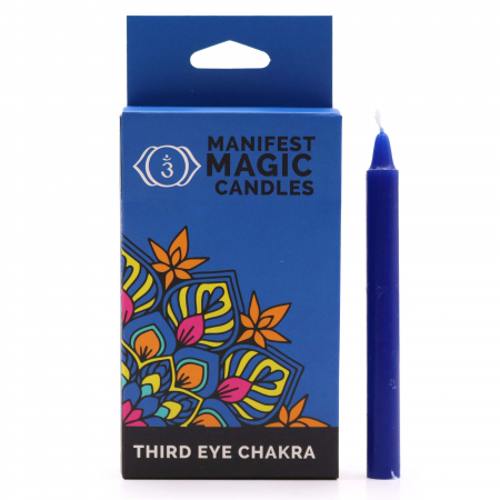 Chakre - Set 12 Lumanari Ritualice, Chakra Al 3-lea Ochi - Inspiratie