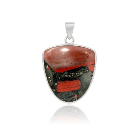 Pandantive - Pandantiv Bloodstone - Argint 925 - M01