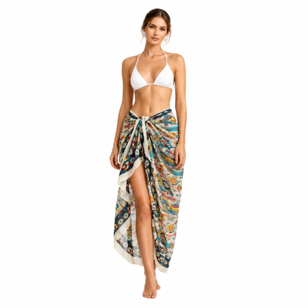 Sarong/ Pareo - Pareo din Bumbac Bohemian Kaleidoscope