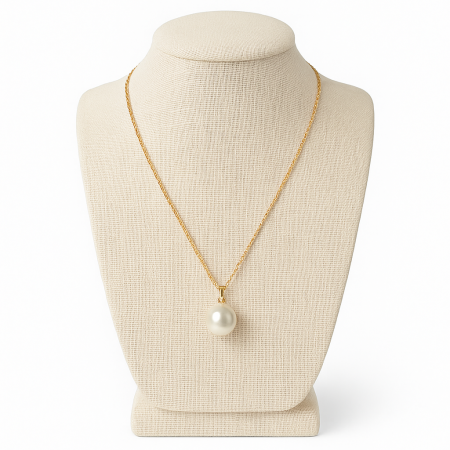 Pietre semipretioase slefuite - Pearly Essence Colier cu Perla de Mallorca