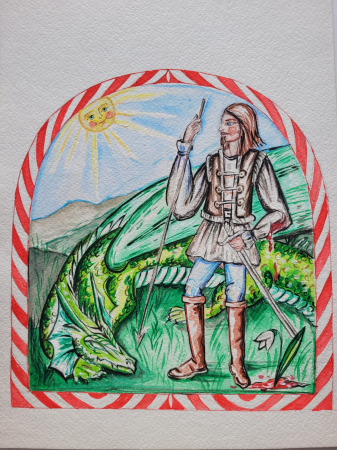 PICTURI - Legenda Martisorului Ilustratie pictata