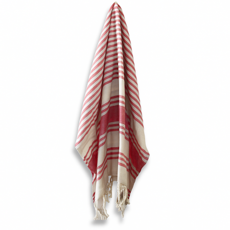 Accesorii baie - Prosop Hammam Spa, Roz, 90 x 170 cm