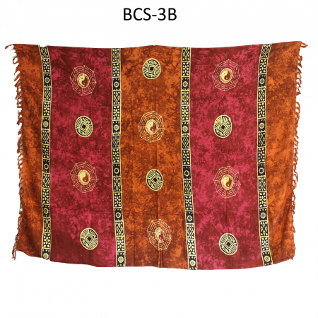 TEXTILE - Sarong Celtic din Bali, Yin & Yang, 155 x 120 cm