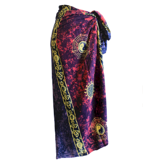 Cadouri pentru Femei - Sarong Celtic din Bali, Yin & Yang, 155 x 120 cm