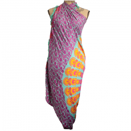 Mandala - Sarong Mandala, Violet si Albastru, 140x100 cm