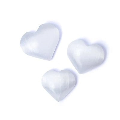Pietre semipretioase slefuite - Selenit inima 4 cm