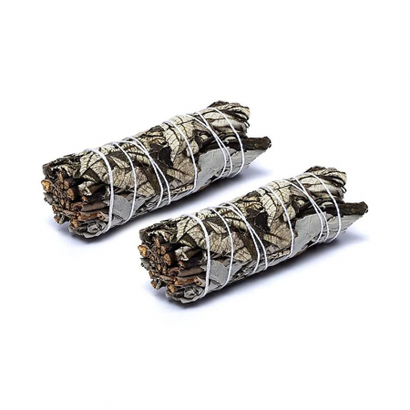Buchete fumigatie - Set 2 Buchete fumigatie cu Yerba Santa si Salvie Alba, 11 cm