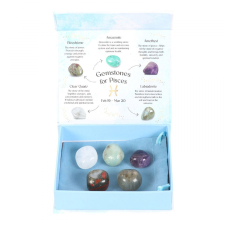 Cadouri pentru Zodii - Set 5 Pietre Semipretioase, Zodia Pesti