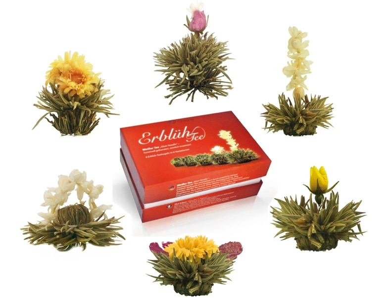 Ceaiuri artizanale - Set Blooming Tea Ceai Alb si Flori