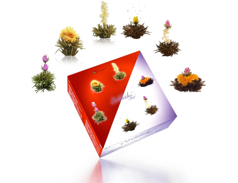Ceaiuri artizanale - Set Blooming Tea Ceai Alb si Negru