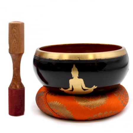 Boluri tibetane - Set Bol Tibetan cantator Buddha cu ciocanel din lemn
