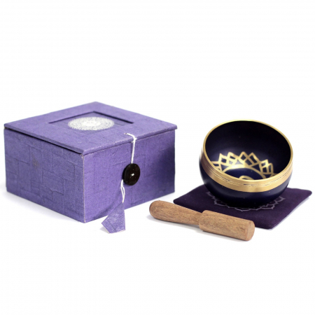 Boluri tibetane - Set Bol Tibetan cantator, Chakra Coroana, 8 cm