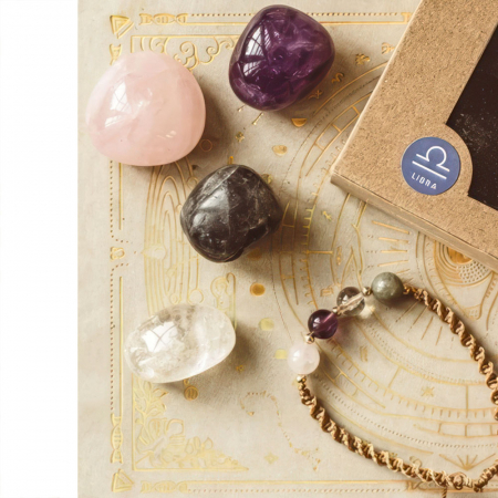Cadouri pentru Zodii - Set Cadou Bratara si Cristale pentru Zodia balanta