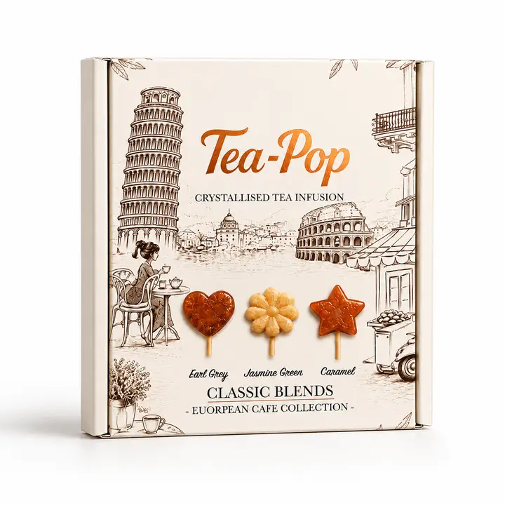 Tea pop - Set Cadou Ceai Tea-Pop European Café, Classic blends