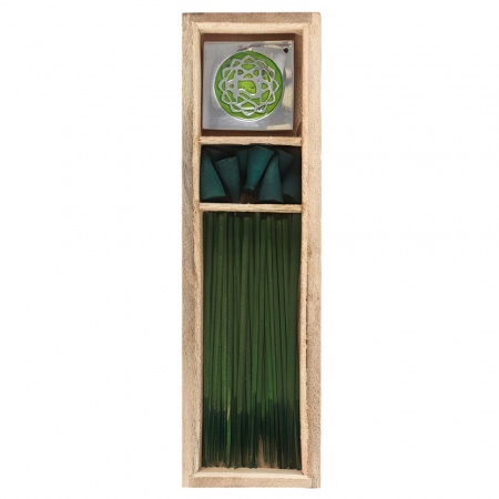 Set Betisoare si Conuri Parfumate, Menta, Chakra Inimii [1]