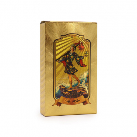 Carti tarot si oracol - Set 78 Carti Tarot, Auriu