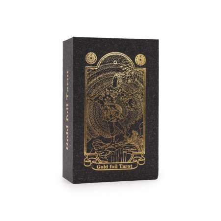 PROMOTII - Set 78 Carti Tarot, Negru cu Auriu