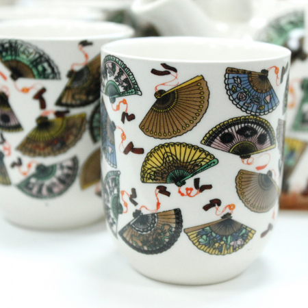 Set Ceainic + 6 Cani din Ceramica cu motive chinezesti [3]