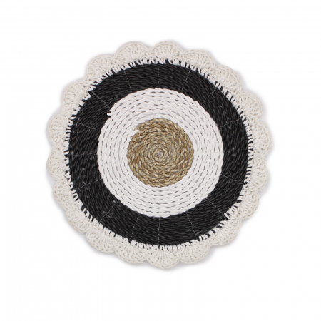 Set 6 decoratiuni de perete din rafie Abu-Abu [1]