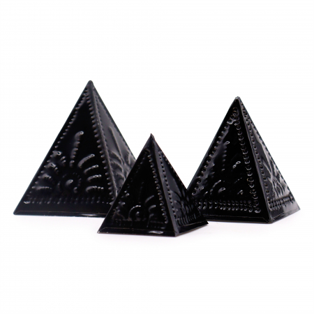 Pulberi - Set 3 Matrite Piramida pentru Pulbere Incense