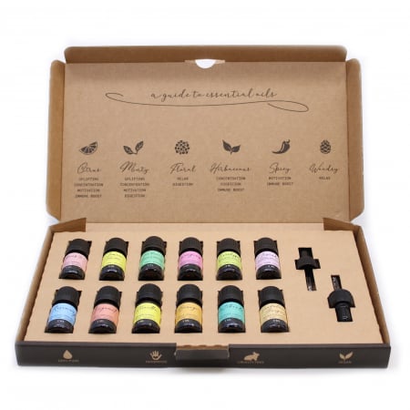 Uleiuri esentiale - Set 12 Uleiuri Esentiale Aromaterapie, 5 ml