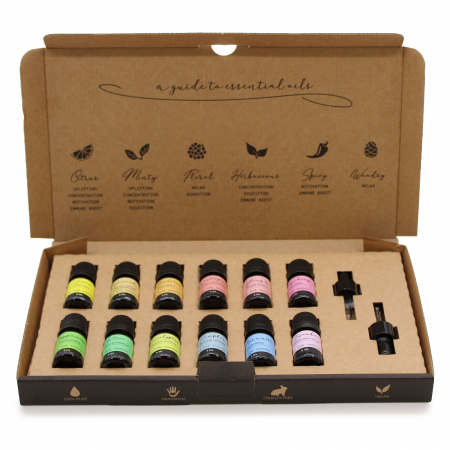 Uleiuri esentiale - Set de Uleiuri Esentiale pentru Aromaterapie - Set de Incepator
