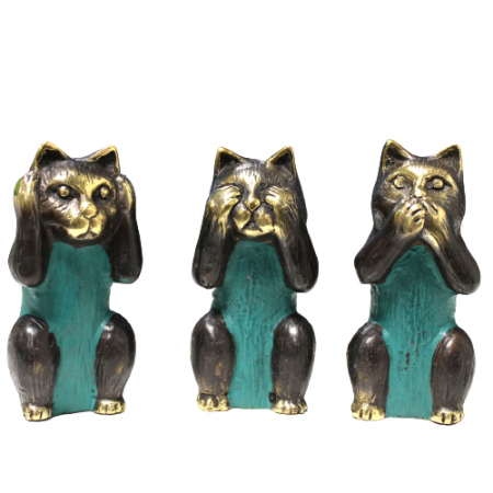 Figurine - Set Figurine Feng Shui, 3 pisici, 7 cm