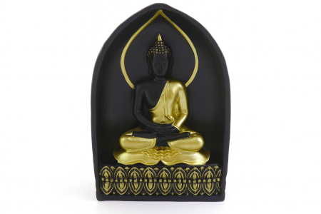 DECORATIUNI - Statueta Buda Gautama16 x 11 x 5.5 cm pictata manual