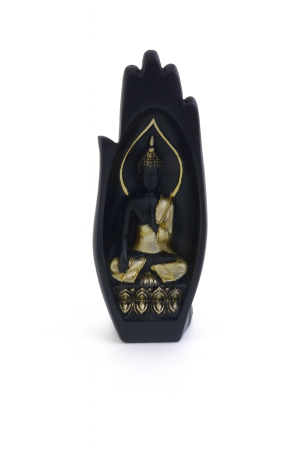 Buddha - Statueta Buda Gautama,forma de mana, 20 x 6 x 5 cm