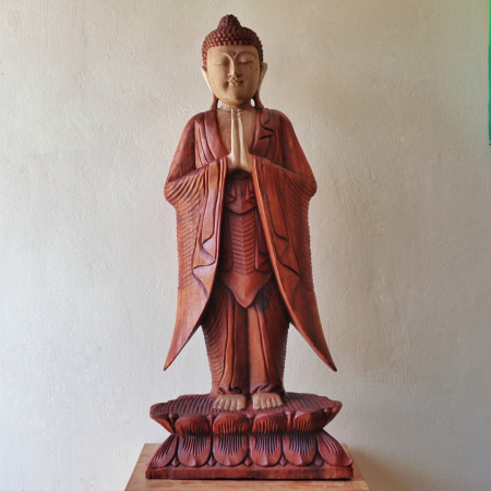 Statueta Buddha sculptata manual, 1m [1]