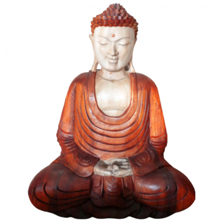 Buddha - Statueta Buddha sculptata manual, 40 cm