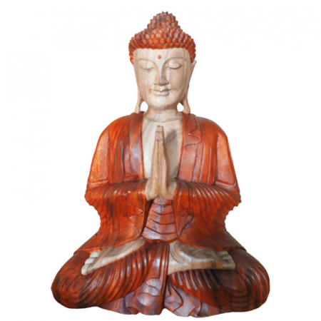 Buddha - Statueta Buddha Ruga sculptata manual, 30 cm