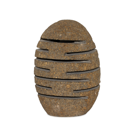 Suporturi lumanari - Suport  Lumanare din Piatra de Rau Naturala  10 × 13 × 22 cm