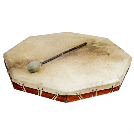 Tobe - Toba samanica octagon, 40 cm, piele de capra